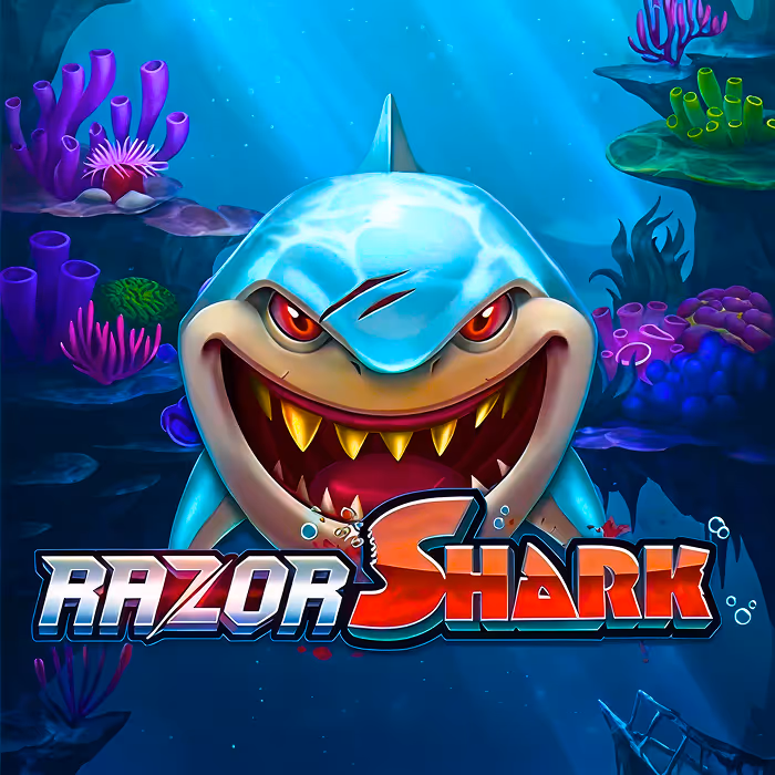 Razor Shark underwater themed slot game with mystery stacks